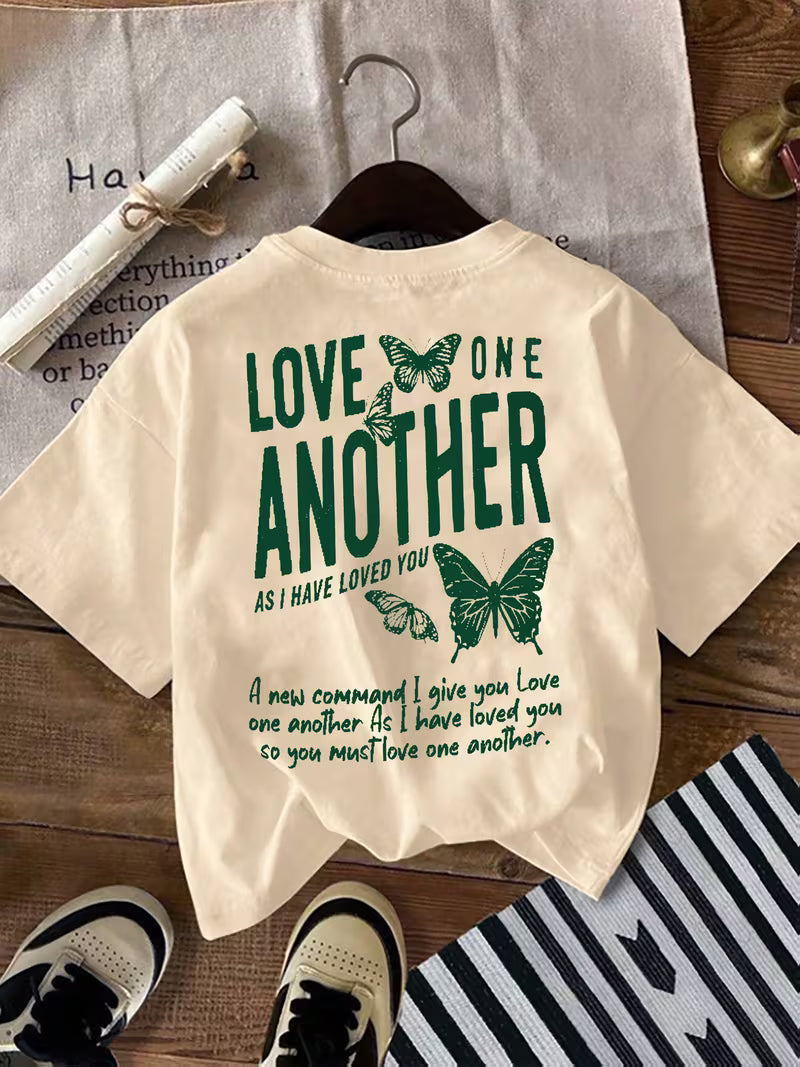 Set of 3 Cotton Graphic Printed T-Shirts for Women