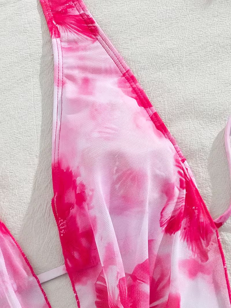 Women's Floral Printed 3-Piece Bikini Set