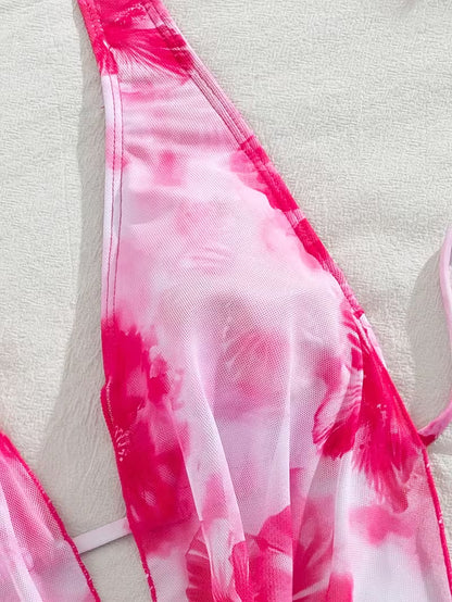 Women's Floral Printed 3-Piece Bikini Set
