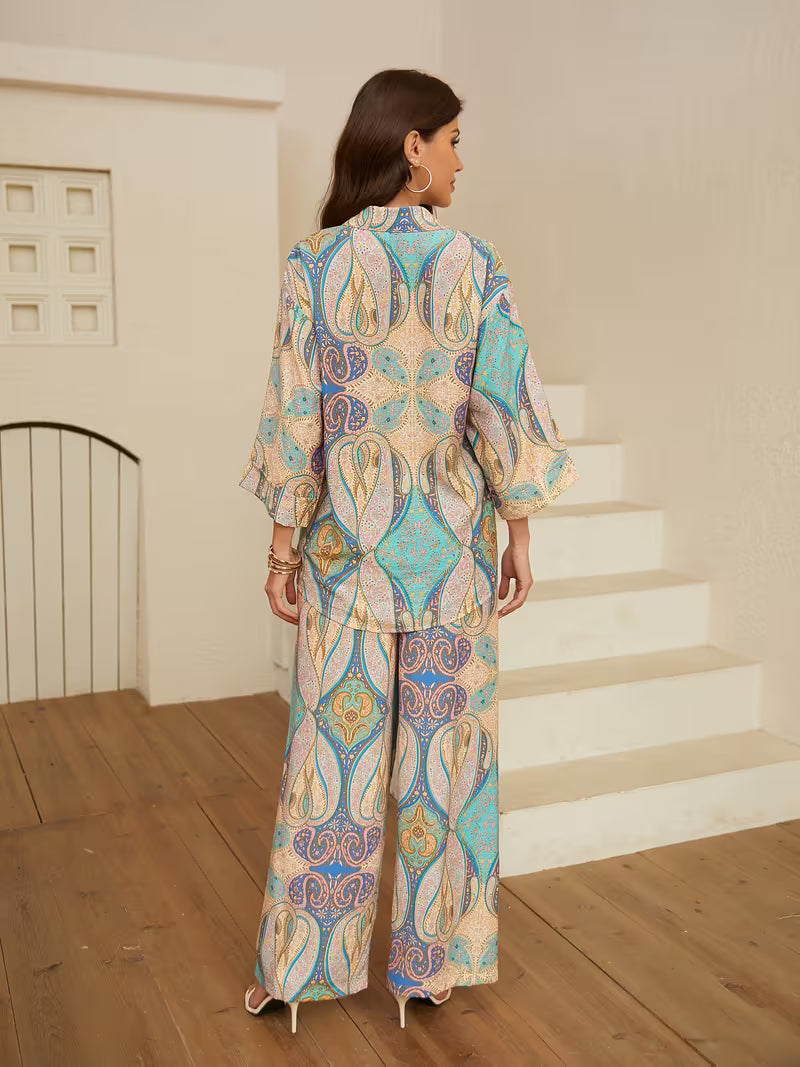 Paisley Muse Printed Co-Ord Set