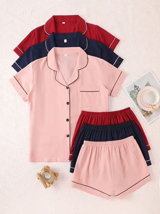 Women’s Premium Textured Pajama Set