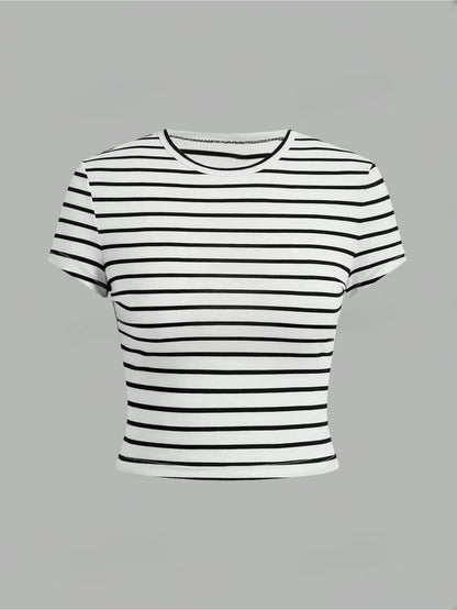 Classic Stripe & Solid T-Shirt Collection – Pack of 4