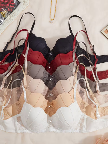 6-Piece Premium Lace & Smooth Finish Bra Set for Women
