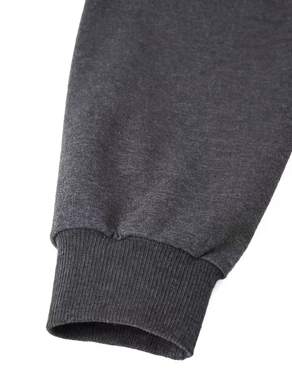 Women’s Charcoal Grey Cropped Hoodie & Star Cargo Jeans 3-Piece Co-Ord Set