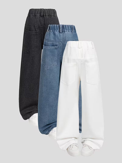 Women’s Classic Straight-Leg Jeans – Pack of 3