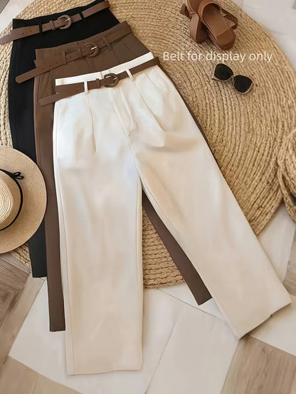 Women’s High-Waisted Wide-Leg Trousers Set Of 3