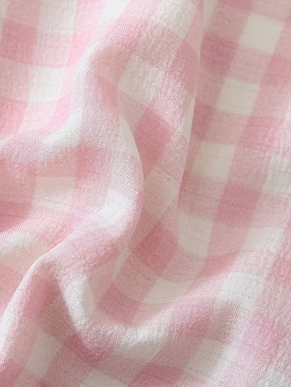 Women’s Set of 3 Plaid Check Pajama Sets – Short Sleeve Button-Up Sleepwear