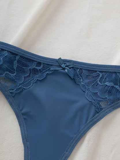 3-Piece Lace Bra & Panty Set