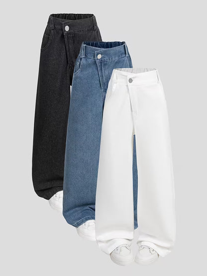 Women’s Classic Straight-Leg Jeans – Pack of 3