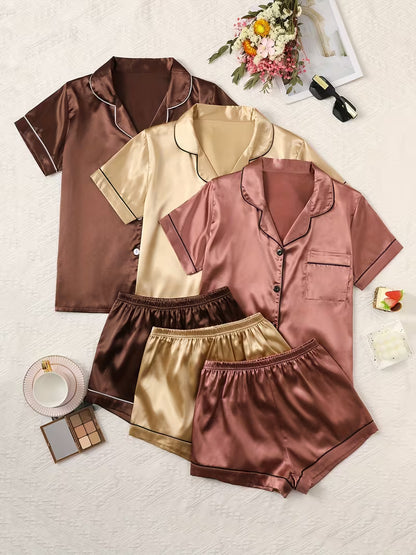 Luxe Satin Pajama Co-Ord Set