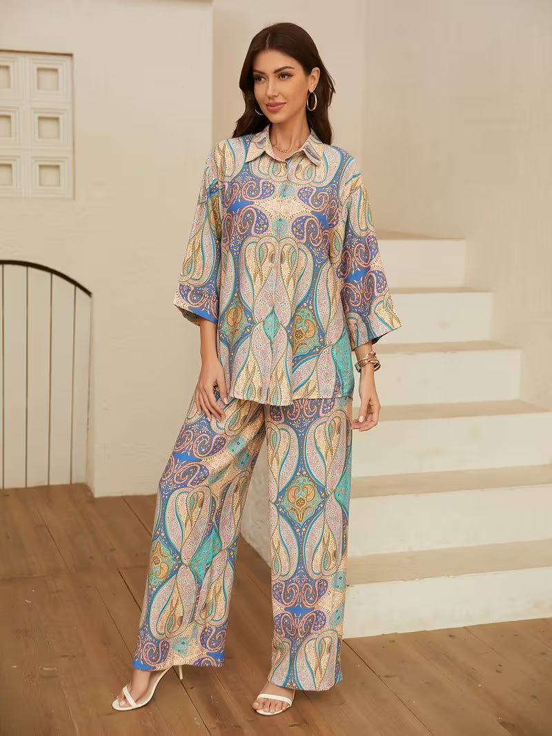 Paisley Muse Printed Co-Ord Set